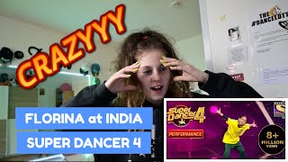 DANCER REACTS to INDIAN DANCER FLORINA at SUPER DANCER 4 she is the winner [upl. by Sheline169]