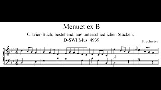 F Schreÿer – Menuet ex B [upl. by Fawn]