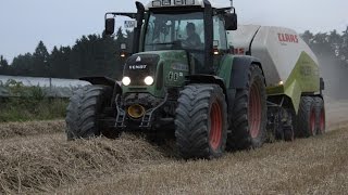 Fendt 936 Vario  Krone BIGPACK amp Fendt 818 Vario  Claas QUADRANT  Stroh pressen  Lu Walser [upl. by Suzzy548]