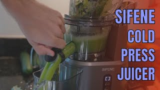 SiFENE Vertical Cold Press Juicer Review  How to Use Slow Masticating Juicer Machine [upl. by Corliss]