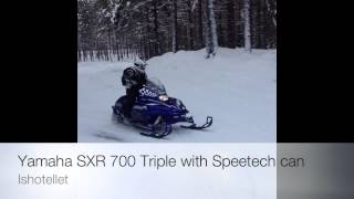 Yamaha SXR 700 Triple with Speedtech Can [upl. by Ecitnerp]