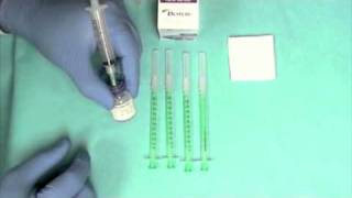 Simple Botox® saline mixing procedure [upl. by Alohcin426]