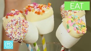 Chocolate Dipped Marshmallows  EAT with Channel Mum [upl. by Ymia]