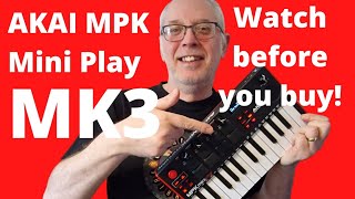 The New AKAI MPK Mini Play Mk3 Watch before you buy MIDI Keyboard akai [upl. by Kettie]