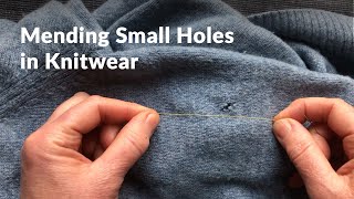 How to mend holes in knitwear [upl. by Ennairrac541]