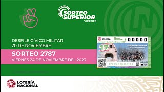 Sorteo Superior No 2787 alusivo al quotDesfile Cívico Militar del 20 de noviembrequot [upl. by Roselani]