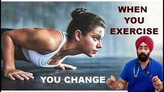 HOW YOUR LIFE CHANGES WHEN YOU EXERCISE in HINDI REGULAR WORKOUT EFFECTS  DrEducation [upl. by Dichy]