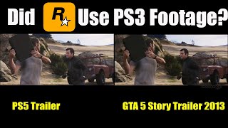 Did Rockstar Really Use PS3 Footage In The GTA 5 PS5 Trailer [upl. by Eenot]