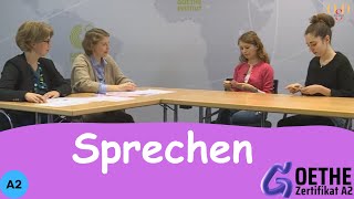 GoetheZertifikat A2 Fit in Deutsch für Erwachsene – Modul Sprechen [upl. by Garret]