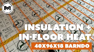 Below Grade Insulation  InFloor Radiant Heat Prep  Hitz Halter Insulation [upl. by Eadnus]