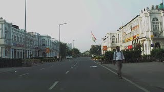 Driving in Connaught Place Area amp Inner Circle  Delhi India Early Morning [upl. by Ly214]