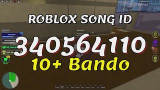 10 Bando Roblox Song IDsCodes [upl. by Egwin]