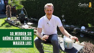 Nie wieder grünes und trübes Wasser im Gartenteich mit dem primuspet Natürlichen Wasserklärer [upl. by Bej]