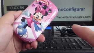 Carcasa Samsung Galaxy Fame S6810 Funda minnie mouse rosado tapa dura con goma [upl. by Alleras]