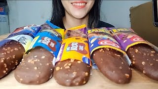 ASMR MUKBANG CHOCOLATE ICE CREAM BAR [upl. by Ide]