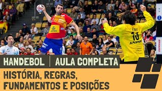 HANDEBOL AULA COMPLETA História Regras Oficiais Fundamentos e Posições [upl. by Alesiram]