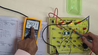 Electronics Lab experiment7  OPAMP Adder amp Subtractor using IC741 [upl. by Inait]