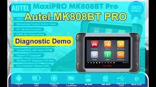 Autel MaxiCOM MK808BT PRO Diagnostic Features  Cardiagtool [upl. by Norine678]