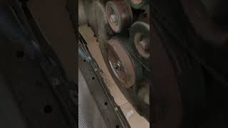 crankshaft pulley harmonic balancer removal with no special tool [upl. by Nynahs]