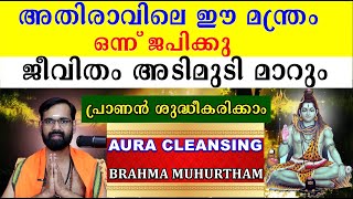 അതിരാവിലെ ഈ മന്ത്രം ഒന്ന് ജപിക്കു I ജീവിതം അടിമുടി മാറും I AURA CLEANSING I SHIVOHA MANTARA [upl. by Zerat]