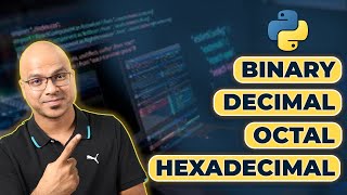 12 Python Tutorial for Beginners  Number System Conversion in Python [upl. by Dorison]
