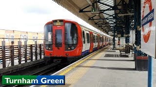 Turnham Green  District  Piccadilly lines  London Underground  1973 Tube Stock  S7 Stock [upl. by Ilysa]