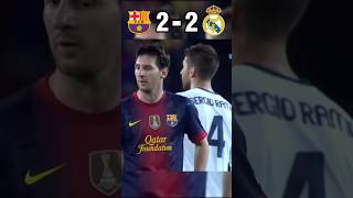 Real Madrid vs Barcelona 22  Messi And Ronaldo Two Goals 🔥 shorts [upl. by Scarface]