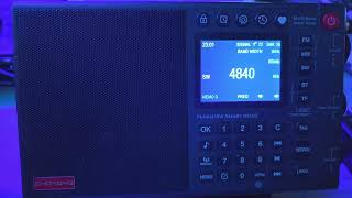 Choyong LC90 on external antenna WWCR 4840 kHz Shortwave Ask WWCR Show [upl. by Asiuol]