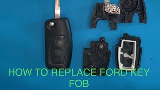 HOW TO REPLACE FORD FIESTA KEY FOB  2009 2010 2011 2012 2013 2014 2015 2016 2017 2018 [upl. by Mahseh]