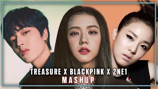 APRIL FOOLS TREASURE 2NE1 amp BLACKPINK  JIKJIN FIRE amp How You Like That Mashup [upl. by Tiphane]