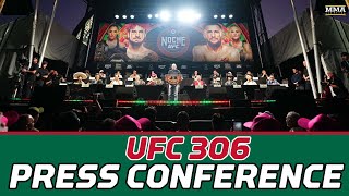 Full UFC 306 Press Conference  UFC 306  MMA Fighting [upl. by Annawit]