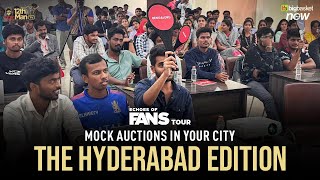 Echoes of Fan Tour Mock Auction Hyderabad Edition  RCB 12th Man TV [upl. by Leirraj]