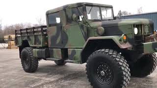 SOLD M35A2 DEUCE amp HALF 4 DOOR 4X4 MILITARY TRUCK [upl. by Doralin653]