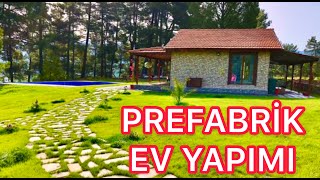 Köye Yerleşip Çok Ucuza Yaptığım HAVUZLU PREFABRİK EV in YAPILIŞINI KOLAY YOLLARINI Anlatıyorum [upl. by Ecnaret]