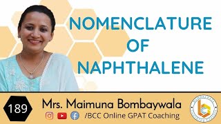 Polynuclear hydrocarbons 2  nomenclature of naphthalene  numberingnomenclature [upl. by Gibe222]