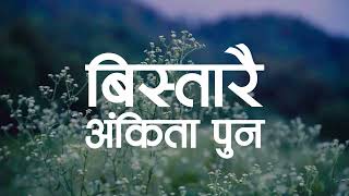 Ankita Pun  Bistarai Official Lyric Video [upl. by Sueddaht589]