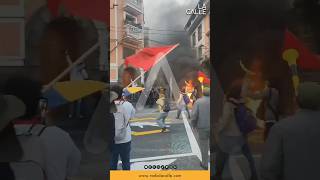 La Policía dispara bombas lacrimógenas a los manifestantes en Quito este 15 de noviembre [upl. by Tega910]