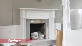 BEFORE amp AFTER Gas Fireplace Install  Turnkey Service [upl. by Chrysler817]