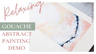 Abstract Gouache Painting quick and easy [upl. by Synn810]