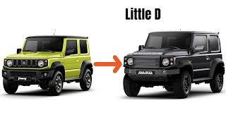 Suzuki Jimny Body Kits Turn It Into Little Defender amp GClass [upl. by Nahtnhoj]