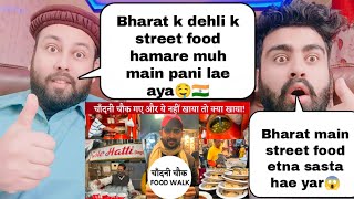 Delhi Street Food Tour  Chandni Chowk Old Delhi Street Food  India Street Food 🇮🇳 Pakistani React [upl. by Airtemad]