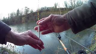 Pêche du gardon au pain à la chinoise en hiver🏯Pêche au coup 🐟 [upl. by Neyuq]