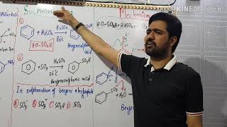 Sulphonation of benzene [upl. by Nnaillij]