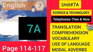 Unit72A TelephonesThen And Now Translation amp Solved Exercise  Class 7th English [upl. by Najed]