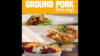 Ground Pork Three Ways [upl. by Papotto]