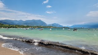 Spiaggia Romantica Manerba Del Garda Storm July 12 2024 4K [upl. by Alphonsine]