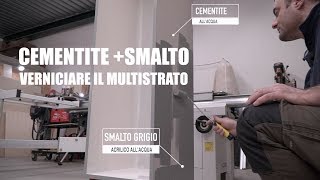 VERNICIARE IL MULTISTRATO  CEMENTITE E SMALTO Progetto fai da te bricolage Falegnameria [upl. by Horatia]