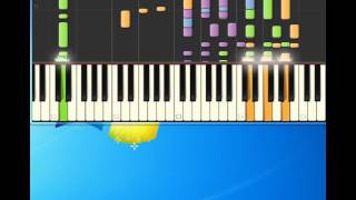 Marvin Gaye I Heard It Through The Grapevine Piano tutorial by Synthesia [upl. by Laks66]