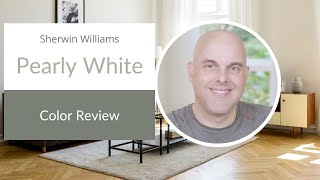 Sherwin Williams Pearly White Color Review [upl. by Rhianon]