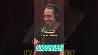 Joe Rogan asks Aaron Rodgers about taking ayahuasca shorts [upl. by Reyam]